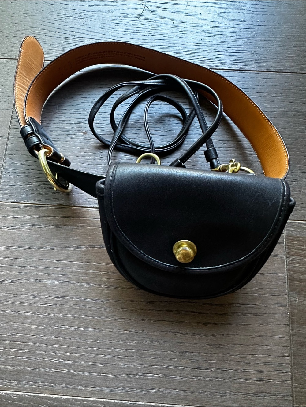 Vintage Coach mini belt bag crossbody - with belt